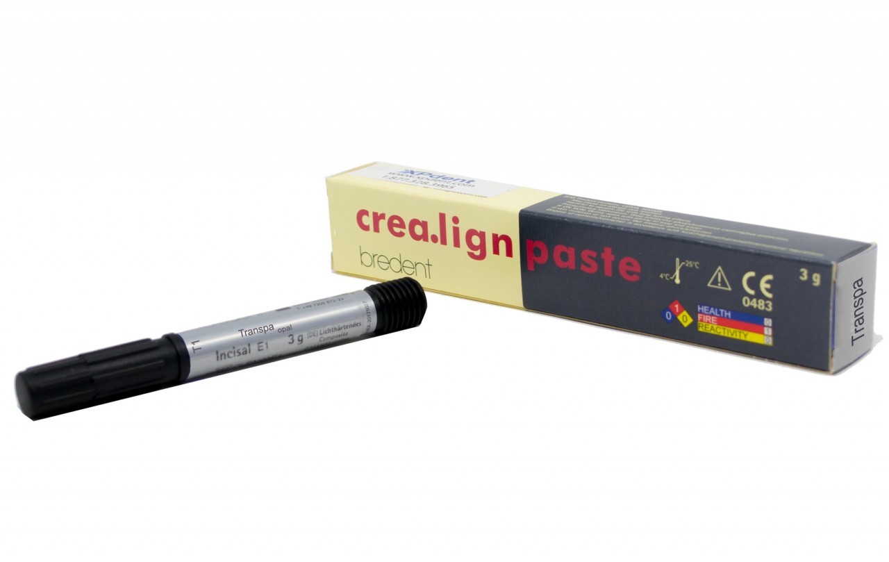 Bredent crea.lign PASTE TRANSPA. opal Light curing composite 3g